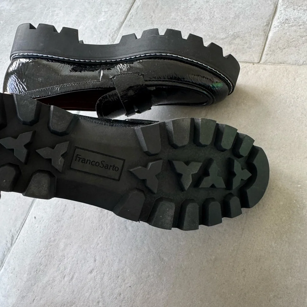 Franco Sarto Womens Balin Lug Sole Chunky Loafer sz 8 - Picture 3 of 3